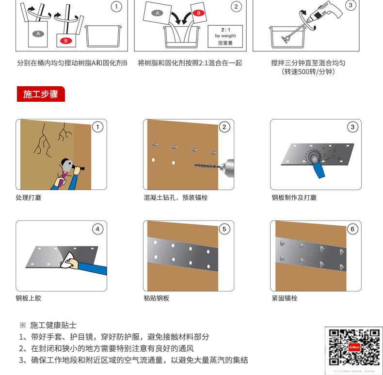 包钢卫滨粘钢加固施工过程